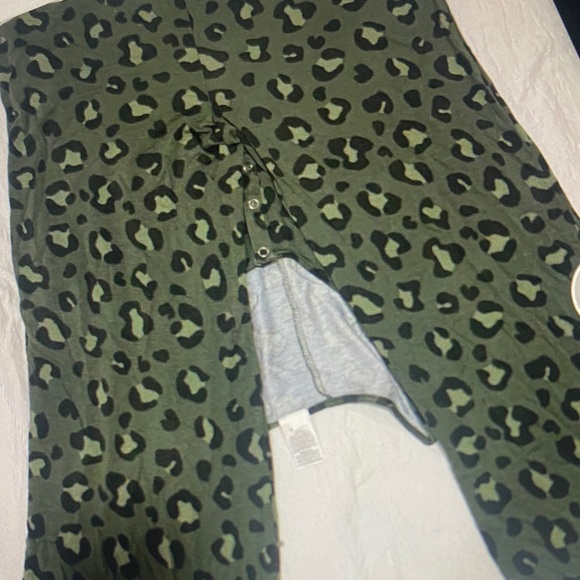 Green Leopard Jumpsuit - Picture 2 of 7